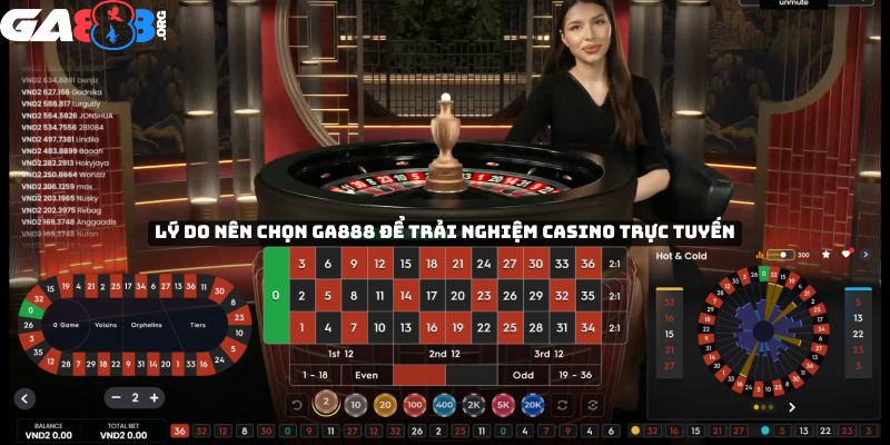 Lý do nên chọn GA888 để trải nghiệm casino trực tuyến